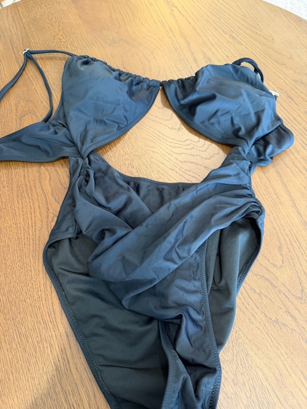 Black Cutout One-Piece Swimsuit